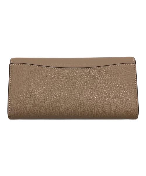 COACH（コーチ）COACH (コーチ) エンベロープ ウォレット　長財布 ベージュ サイズ:実寸参照の古着・服飾アイテム