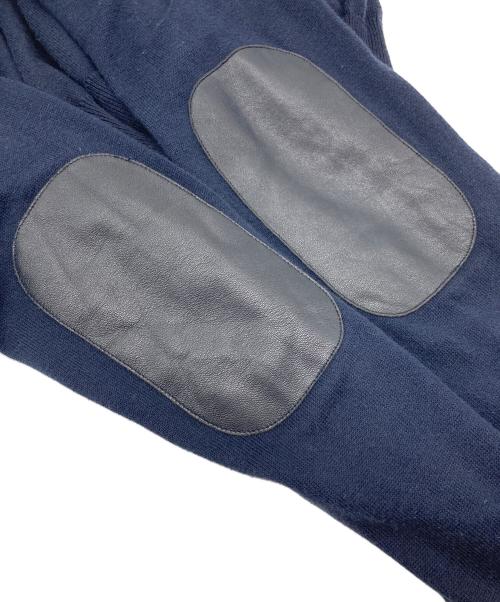 Maison Margiela（メゾンマルジェラ）Maison Margiela (メゾンマルジェラ) COMME des GARCONS (コムデギャルソン) 10 corso como (ディエチ コルソコモ) エルボーパッチVネックニット　イタリア製　ここのえ期 ネイビー サイズ:Sの古着・服飾アイテム