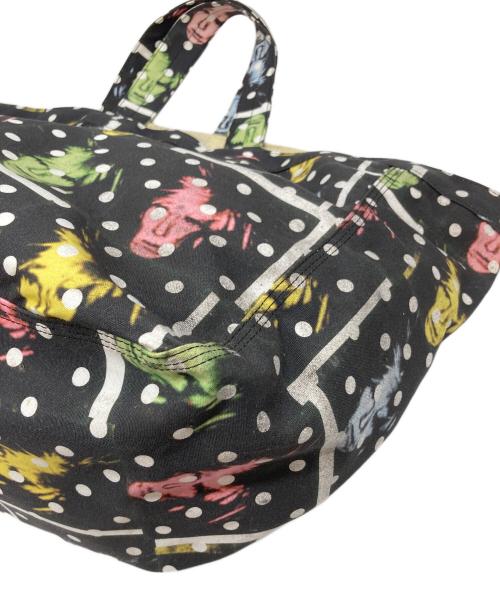 COMME des GARCONS（コムデギャルソン）COMME des GARCONS (コムデギャルソン) 13SS ANDY WARHOL アンディ ウォーホル ドット柄 総柄プリント トートバッグ　ビッグトート マルチカラー サイズ:実寸参照の古着・服飾アイテム