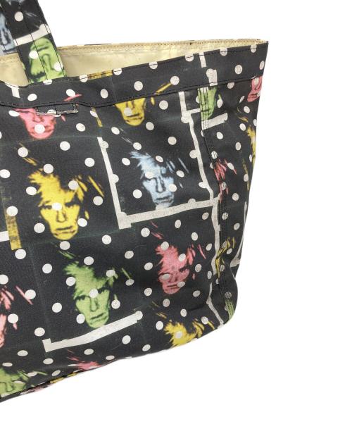COMME des GARCONS（コムデギャルソン）COMME des GARCONS (コムデギャルソン) 13SS ANDY WARHOL アンディ ウォーホル ドット柄 総柄プリント トートバッグ　ビッグトート マルチカラー サイズ:実寸参照の古着・服飾アイテム