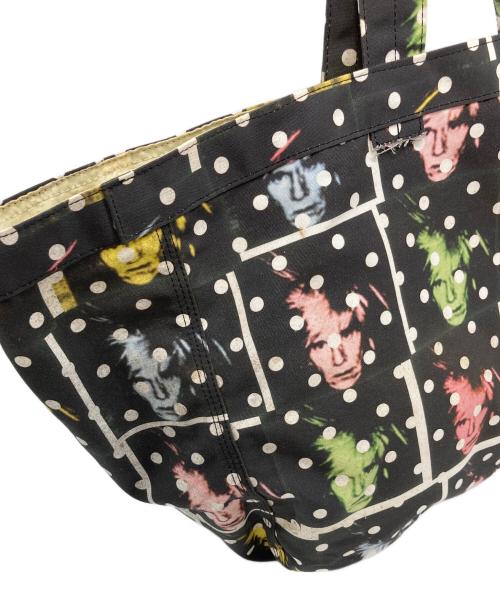 COMME des GARCONS（コムデギャルソン）COMME des GARCONS (コムデギャルソン) 13SS ANDY WARHOL アンディ ウォーホル ドット柄 総柄プリント トートバッグ　ビッグトート マルチカラー サイズ:実寸参照の古着・服飾アイテム
