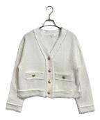 Mystradaマイストラーダ）の古着「ツイードニットジャケット」｜ホワイト