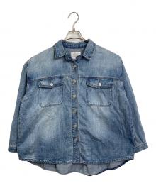 CAFUNE（カフネ）の古着「デニム オーバーシャツ ジャケット　アウター　ライトアウター」｜ブルー