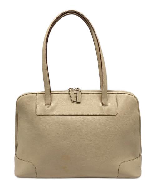 GUCCI（グッチ）GUCCI (グッチ) ハンドバッグ　レザーバッグ ベージュ サイズ:実寸参照の古着・服飾アイテム