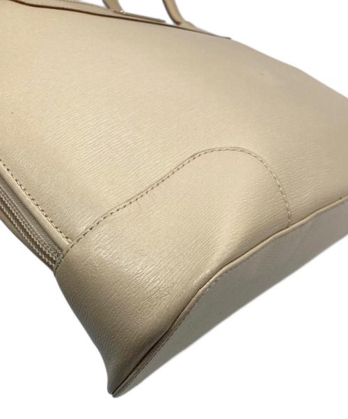 GUCCI（グッチ）GUCCI (グッチ) ハンドバッグ　レザーバッグ ベージュ サイズ:実寸参照の古着・服飾アイテム