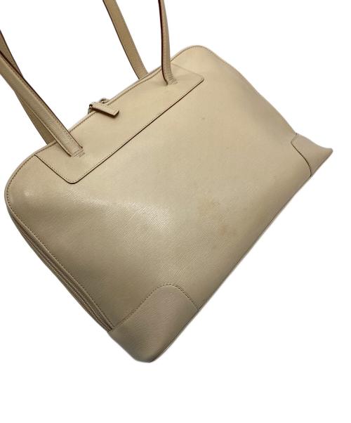 GUCCI（グッチ）GUCCI (グッチ) ハンドバッグ　レザーバッグ ベージュ サイズ:実寸参照の古着・服飾アイテム