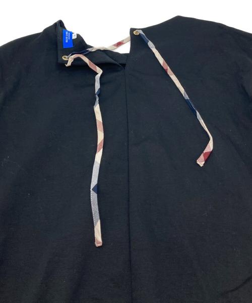 BLUE LABEL CRESTBRIDGE（ブルーレーベルクレストブリッジ）BLUE LABEL CRESTBRIDGE (ブルーレーベルクレストブリッジ) サイドチェックノースリーブワンピース ブラック サイズ:36の古着・服飾アイテム
