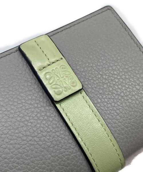 LOEWE（ロエベ）LOEWE (ロエベ) トライフォールド ウォレット　バイカラー　ミニ財布 グレー サイズ:実寸参照の古着・服飾アイテム