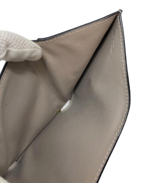 LOEWE（ロエベ）LOEWE (ロエベ) トライフォールド ウォレット　バイカラー　ミニ財布 グレー サイズ:実寸参照の古着・服飾アイテム