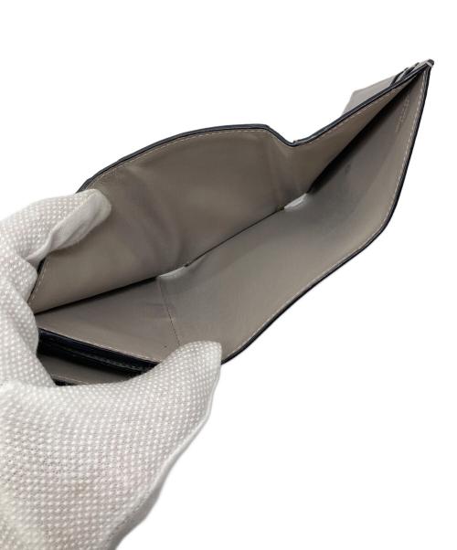 LOEWE（ロエベ）LOEWE (ロエベ) トライフォールド ウォレット　バイカラー　ミニ財布 グレー サイズ:実寸参照の古着・服飾アイテム