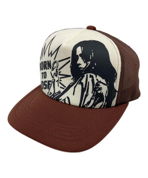 Hysteric Glamour（ヒステリックグラマー）Hysteric Glamour (ヒステリックグラマー) Born To Lose Mesh Cap メッシュキャップ ブラウン サイズ:実寸参照の古着・服飾アイテム