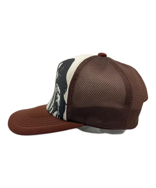 Hysteric Glamour（ヒステリックグラマー）Hysteric Glamour (ヒステリックグラマー) Born To Lose Mesh Cap メッシュキャップ ブラウン サイズ:実寸参照の古着・服飾アイテム