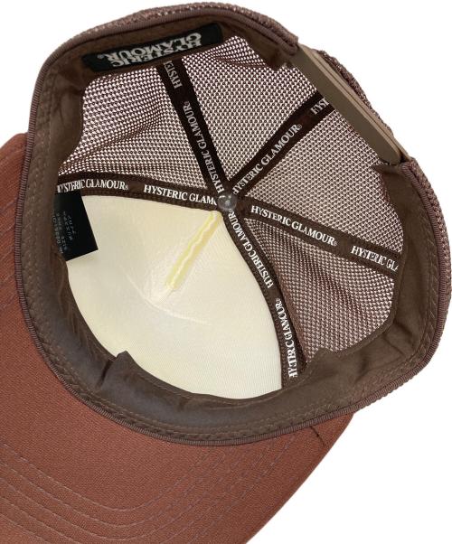 Hysteric Glamour（ヒステリックグラマー）Hysteric Glamour (ヒステリックグラマー) Born To Lose Mesh Cap メッシュキャップ ブラウン サイズ:実寸参照の古着・服飾アイテム