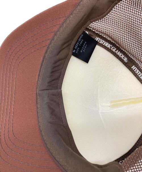 Hysteric Glamour（ヒステリックグラマー）Hysteric Glamour (ヒステリックグラマー) Born To Lose Mesh Cap メッシュキャップ ブラウン サイズ:実寸参照の古着・服飾アイテム