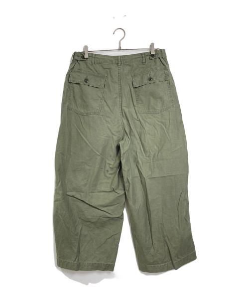 Needles（ニードルズ）Needles (ニードルズ) ファティーグ ヒザデルパンツ　オーバーサイズ　日本 カーキ サイズ:Lの古着・服飾アイテム