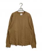 HYKEハイク）の古着「長袖カットソー　コットンカットソー　日本製」｜ブラウン