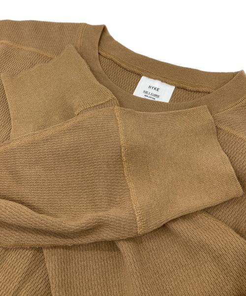 HYKE（ハイク）HYKE (ハイク) 長袖カットソー　コットンカットソー　日本製 ブラウン サイズ:4の古着・服飾アイテム