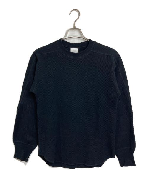 HYKE（ハイク）HYKE (ハイク) サーマルカットソー　コットンカットソー　日本製 ブラック サイズ:2の古着・服飾アイテム
