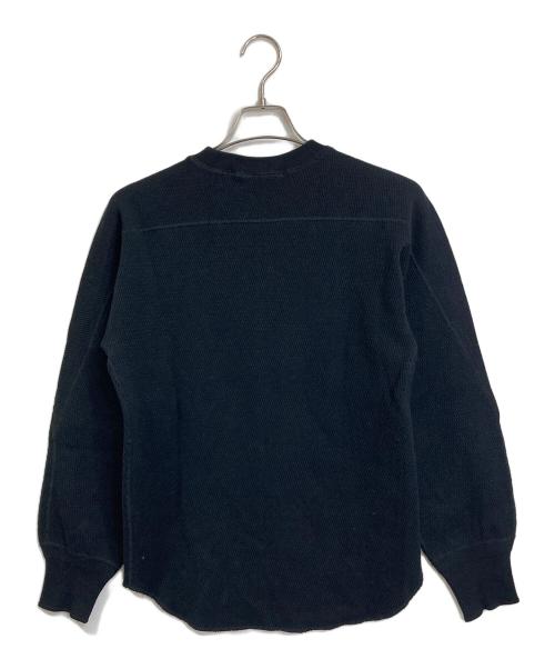 HYKE（ハイク）HYKE (ハイク) サーマルカットソー　コットンカットソー　日本製 ブラック サイズ:2の古着・服飾アイテム