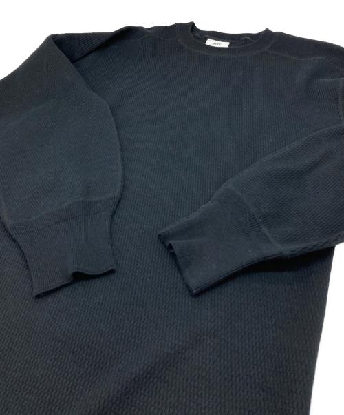 HYKE（ハイク）HYKE (ハイク) サーマルカットソー　コットンカットソー　日本製 ブラック サイズ:2の古着・服飾アイテム