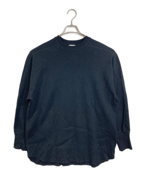 HYKE（ハイク）HYKE (ハイク) サーマルカットソー　長袖カットソー　日本製 ブラック サイズ:2の古着・服飾アイテム