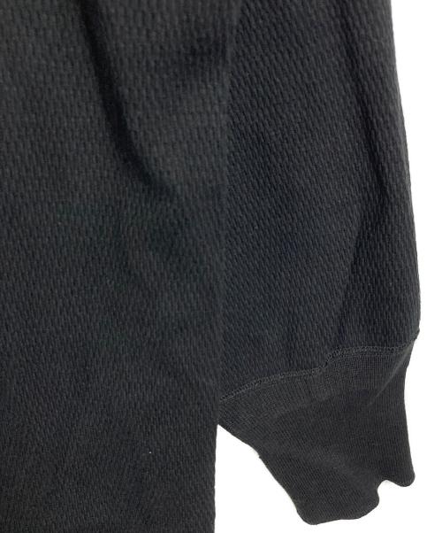 HYKE（ハイク）HYKE (ハイク) サーマルカットソー　長袖カットソー　日本製 ブラック サイズ:2の古着・服飾アイテム