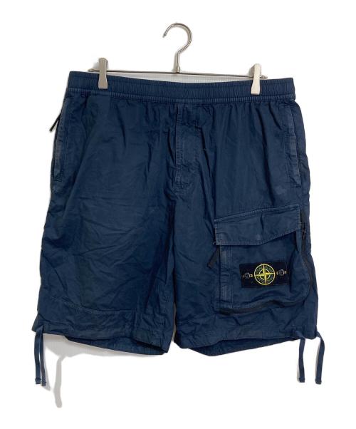 STONE ISLAND（ストーンアイランド）STONE ISLAND (ストーンアイランド) 22SS ワッペン付きハーフパンツ ネイビー サイズ:36の古着・服飾アイテム