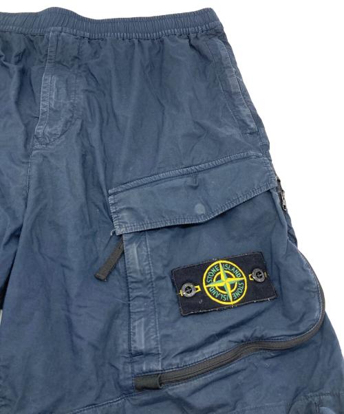 STONE ISLAND（ストーンアイランド）STONE ISLAND (ストーンアイランド) 22SS ワッペン付きハーフパンツ ネイビー サイズ:36の古着・服飾アイテム