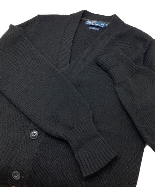 POLO RALPH LAUREN（ポロ・ラルフローレン）POLO RALPH LAUREN (ポロ・ラルフローレン) ウールニットカーディガン ブラック サイズ:Mの古着・服飾アイテム
