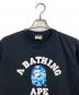 A BATHING APE (アベイシングエイプ) CAMO COLLEGE Tee グラフィックTシャツ ブラック サイズ:L：6000円