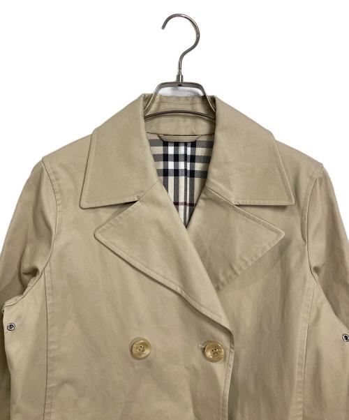 BURBERRY（バーバリー）BURBERRY (バーバリー) 裏ノヴァショートトレンチジャケット ベージュ サイズ:38の古着・服飾アイテム