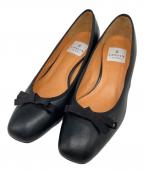 LANVIN en Bleuランバンオンブルー）の古着「スクエアトゥーパンプス」｜ブラック