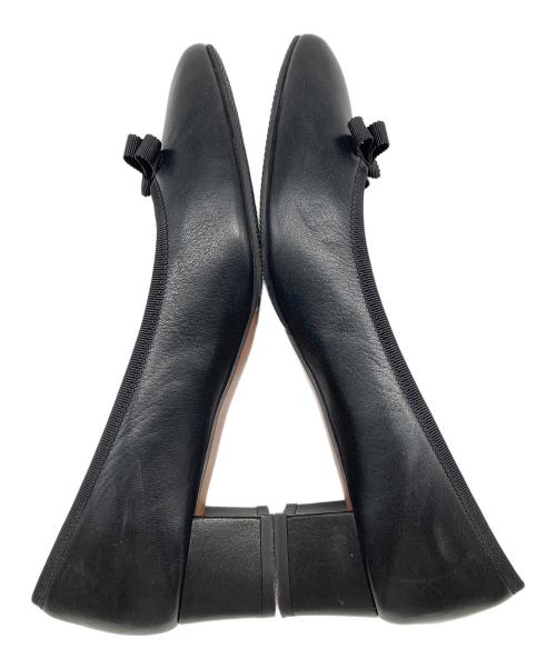LANVIN en Bleu（ランバンオンブルー）LANVIN en Bleu (ランバンオンブルー) スクエアトゥーパンプス ブラック サイズ:24cmの古着・服飾アイテム