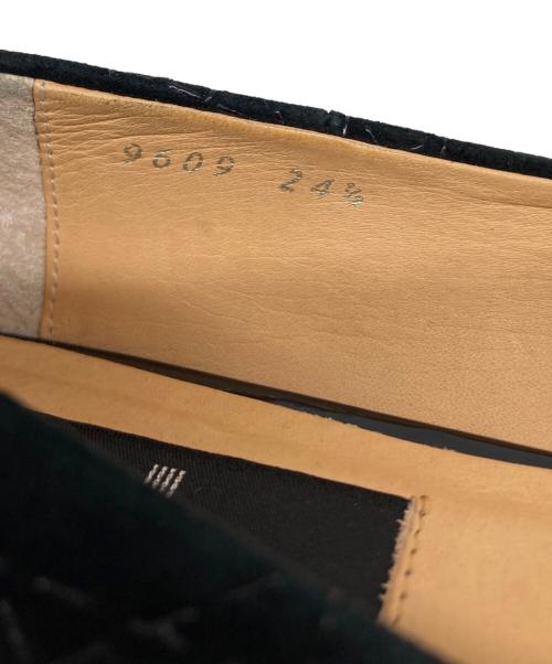 LANVIN COLLECTION（ランバンコレクション）LANVIN COLLECTION (ランバンコレクション) スクエアトゥカッターパンプス ブラック サイズ:24 1／2の古着・服飾アイテム