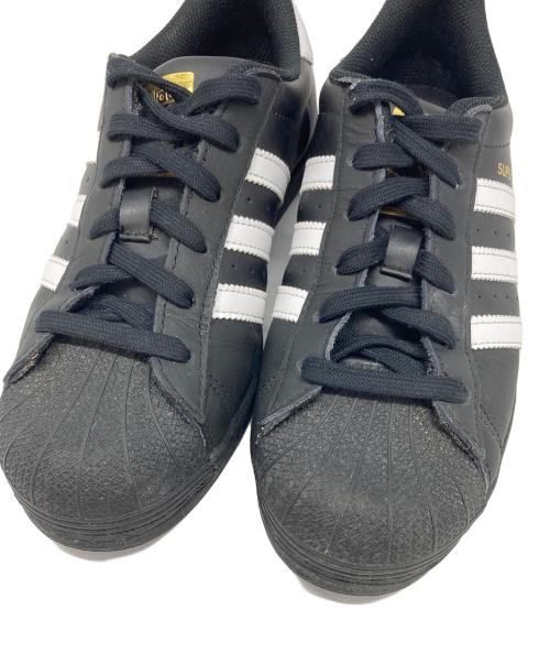 adidas（アディダス）adidas (アディダス) ローカットスニーカー　スーパースター ブラック サイズ:US5.5の古着・服飾アイテム