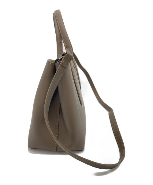 LONGCHAMP（ロンシャン）LONGCHAMP (ロンシャン) ショルダーバッグ ロゾ　 2WAYバッグ　ハンドバッグ　セレモニー ブラウン サイズ:実寸参照の古着・服飾アイテム