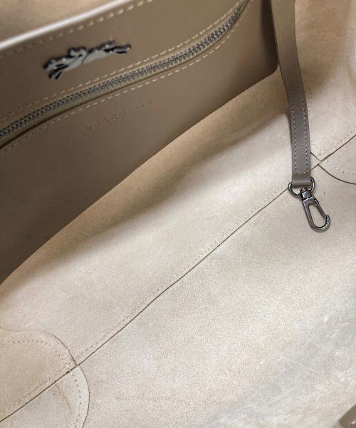 LONGCHAMP（ロンシャン）LONGCHAMP (ロンシャン) ショルダーバッグ ロゾ　 2WAYバッグ　ハンドバッグ　セレモニー ブラウン サイズ:実寸参照の古着・服飾アイテム