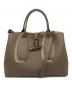 LONGCHAMP（ロンシャン）の古着「ショルダーバッグ ロゾ　 2WAYバッグ　ハンドバッグ　セレモニー」｜ブラウン