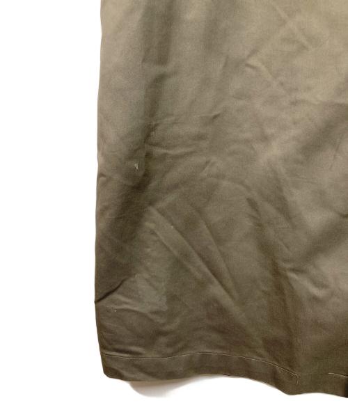Christian Dior MONSIEUR（クリスチャンディオールムッシュ）Christian Dior MONSIEUR (クリスチャンディオールムッシュ) 【古着】ノーカラーコート　ロングコート　アウター　ライトアウター オリーブ サイズ:38Rの古着・服飾アイテム