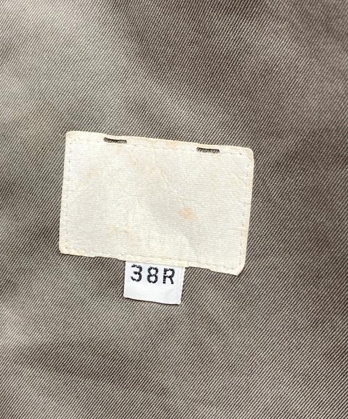 Christian Dior MONSIEUR（クリスチャンディオールムッシュ）Christian Dior MONSIEUR (クリスチャンディオールムッシュ) 【古着】ノーカラーコート　ロングコート　アウター　ライトアウター オリーブ サイズ:38Rの古着・服飾アイテム