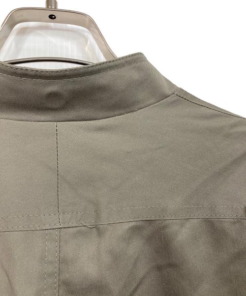Christian Dior MONSIEUR（クリスチャンディオールムッシュ）Christian Dior MONSIEUR (クリスチャンディオールムッシュ) 【古着】ノーカラーコート　ロングコート　アウター　ライトアウター オリーブ サイズ:38Rの古着・服飾アイテム