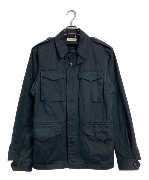 Saint Laurent Paris（サンローランパリ）Saint Laurent Paris (サンローランパリ) ミリタリージャケット ブラック サイズ:48の古着・服飾アイテム