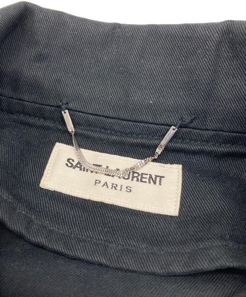Saint Laurent Paris（サンローランパリ）Saint Laurent Paris (サンローランパリ) ミリタリージャケット ブラック サイズ:48の古着・服飾アイテム