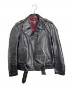 SCHOTT BROS.ショット）の古着「HORSEHIDE ONESTAR レザージャケット　ワンスター　USA製」｜ブラック
