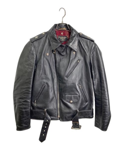 SCHOTT BROS.（ショット）SCHOTT BROS. (ショット) HORSEHIDE ONESTAR レザージャケット　ワンスター　USA製 ブラック サイズ:40の古着・服飾アイテム