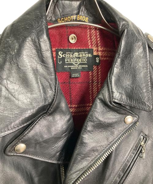 SCHOTT BROS.（ショット）SCHOTT BROS. (ショット) HORSEHIDE ONESTAR レザージャケット　ワンスター　USA製 ブラック サイズ:40の古着・服飾アイテム