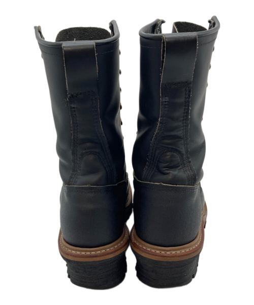 RED WING（レッドウィング）RED WING (レッドウィング) ロガーブーツ　Protective Toe　刺繍羽タグ ブラウン サイズ:8Dの古着・服飾アイテム