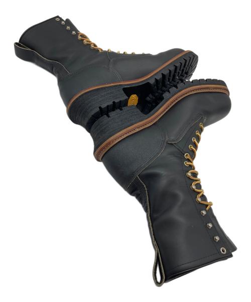 RED WING（レッドウィング）RED WING (レッドウィング) ロガーブーツ　Protective Toe　刺繍羽タグ ブラウン サイズ:8Dの古着・服飾アイテム