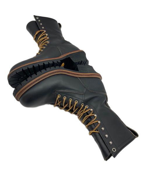 RED WING（レッドウィング）RED WING (レッドウィング) ロガーブーツ　Protective Toe　刺繍羽タグ ブラウン サイズ:8Dの古着・服飾アイテム