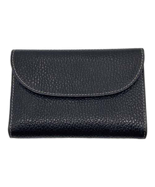 Whitehouse Cox（ホワイトハウスコックス）Whitehouse Cox (ホワイトハウスコックス) 2つ折り財布　ウォレット　コンパクト　レザー　英国製 ブラック サイズ:実寸参照の古着・服飾アイテム